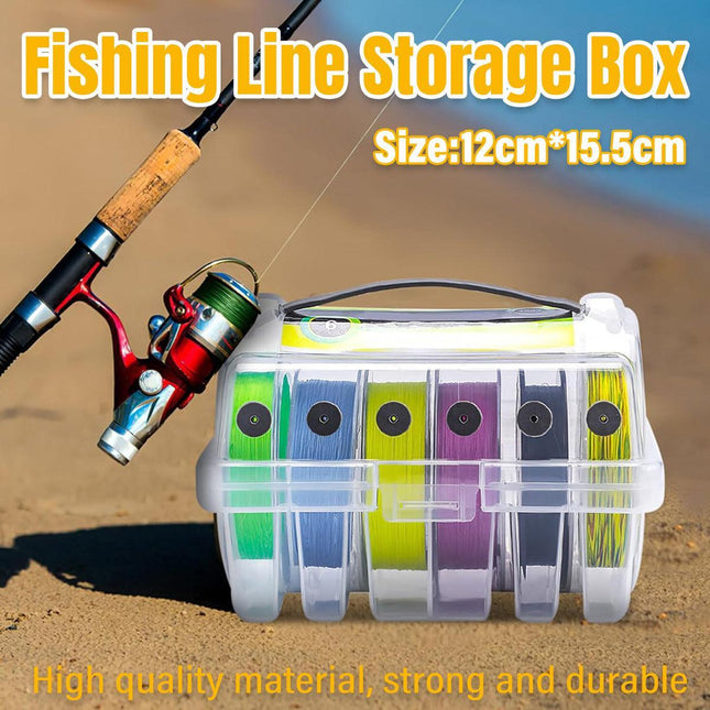 Multifunctional Fishing Line Organizer Storage Box Tackle Management Holder.