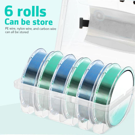 Multifunctional Fishing Line Organizer Storage Box Tackle Management Holder.