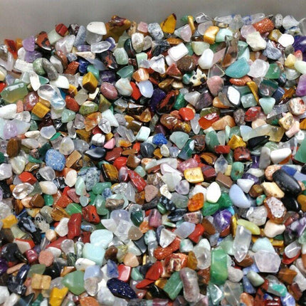 Colorful Mixed Stone Crystal Chips - 100G Bulk Lot.