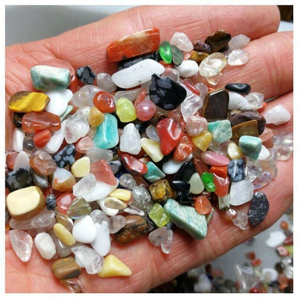Colorful Mixed Stone Crystal Chips - 100G Bulk Lot.