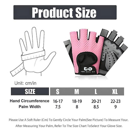 L Size Women Fitness Gym Training Gloves Half Finger Gel Weight Lifting Workout Gloves - Grey.