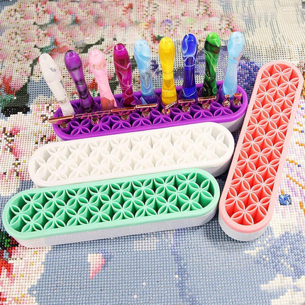 Silicone Makeup Organizer Cosmetic Storage Box Lipstick Brush Holder Desktop Box - White.
