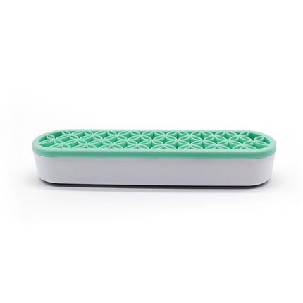 Silicone Makeup Organizer Cosmetic Storage Box Lipstick Brush Holder Desktop Box - White.