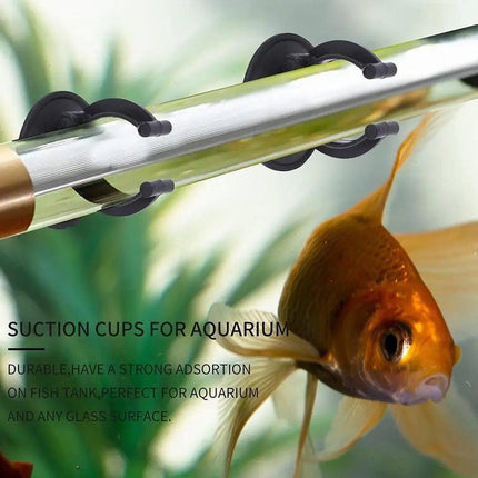 20PCS Black Suction Mount Clips for Aquarium Equipment.