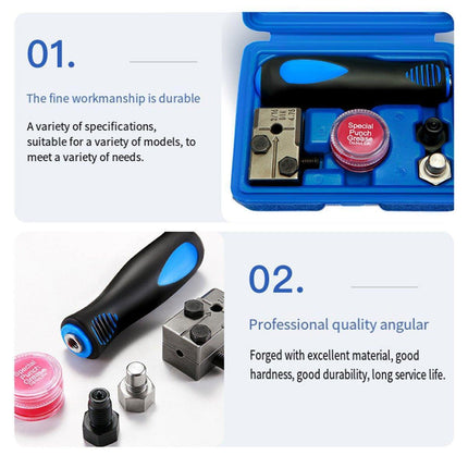 Durable Auto Brake Pipe Flaring Tools Kit Automotive Repair Maintenance Set.