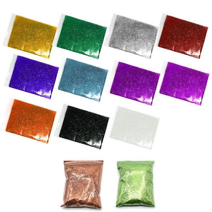 50G Fine Glitter Dust Powder Holographic Iridescent Metallic Body Nail Art Craft - Pink.