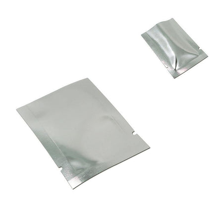 Silver Open Top Aluminum Foil Packaging Bags Heat Seal Vacuum Food Pouches - 22X30CM.