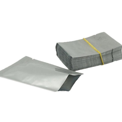 Silver Open Top Aluminum Foil Packaging Bags Heat Seal Vacuum Food Pouches - 22X30CM.