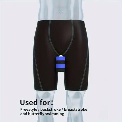 Professional Swimming Training Aid for Posture Correction Float and Clip Set - Red.