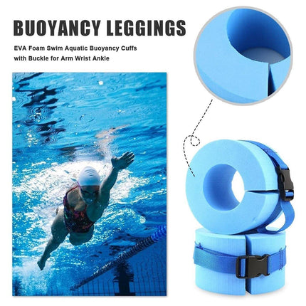 2pcs Swimming Gear Arm Floats Big Buoyancy Water Sports Tie Legs and Feet Rings.