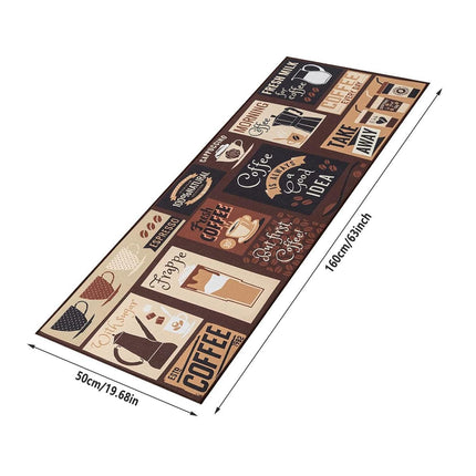 Printed Non Slip Door Floor Rug Mat Kitchen Bathroom Carpet Mat Water Absorbent.