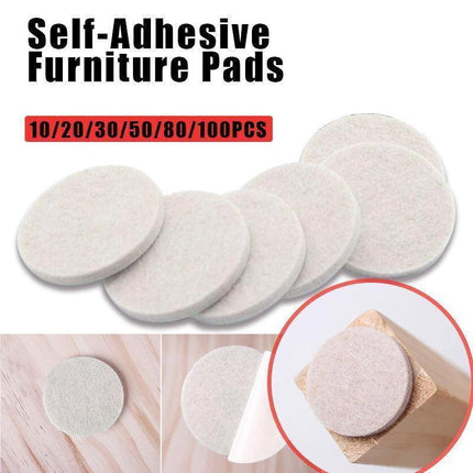 Felt Pad Furniture Floor Protector Pads Self Adhesive Round Heavy Duty - 30PCS.