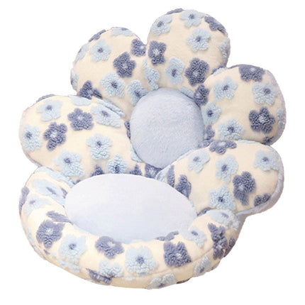 Cute Soft Seat Cushion Flower Shaped Lazy Sofa Pad for Office Chairs and Home Use - Red.