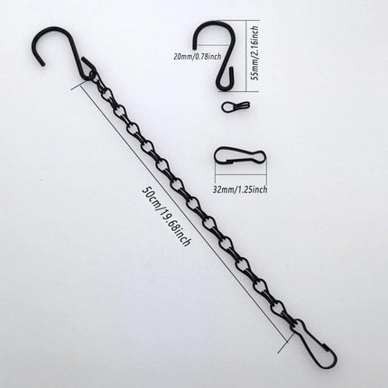 15PCS Metal Hanging Chains for Plants Flower Pot Basket Garden Bird Feeder.