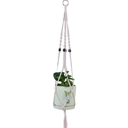 Macrame Plant Flower Pot Holder Hanger Hanging Planter Basket Hemp Rope Braided - #05.