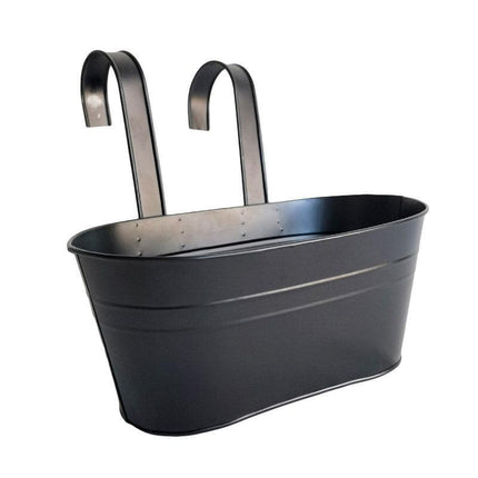 3pcs Double Hooks Hanging Planter Basket for Balcony Fence Outdoor Garden Pots.