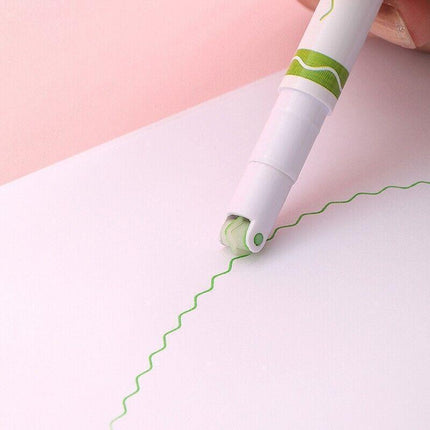 6PCS Dual Tip Line Drawing Pens – Fun Patterned Colour Markers Set.
