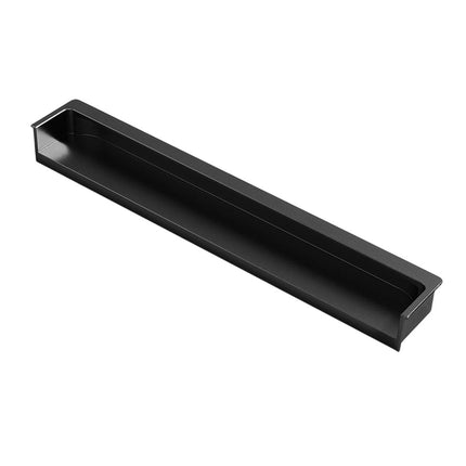 Hidden Recessed Cabinet Handle 120mm 200mm Slotted Drawer Door Pull Furniture - Grey-200mm.