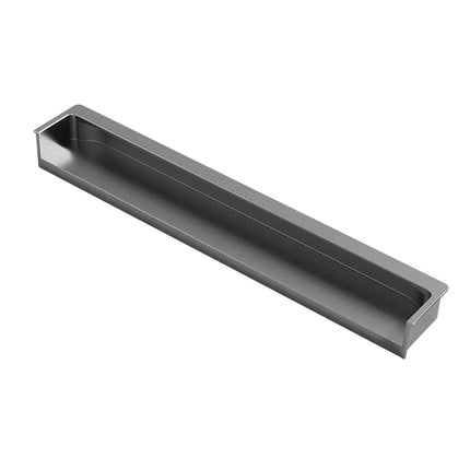 Hidden Recessed Cabinet Handle 120mm 200mm Slotted Drawer Door Pull Furniture - Grey-200mm.