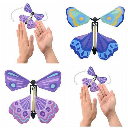 Up To 100X Magic Flying Butterfly Toy Anniversary Greeting Card Birthday Wedding - 10PCS.
