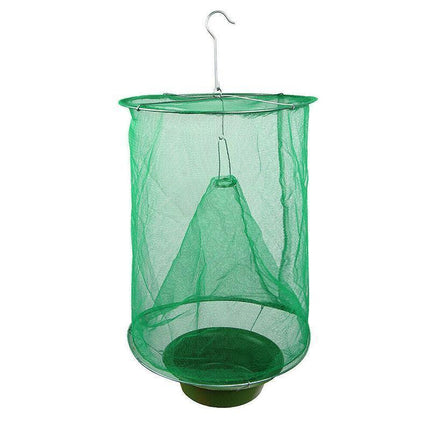 6PCS Reusable Hanging Fly Trap Net Cage Insect Catcher for Garden Farm Outdoor Use.