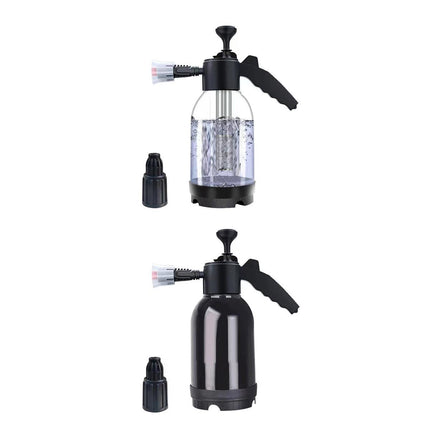 2L Car Wash Foam Sprayer Hand Held Pump Wash Spray Bottle Snow Foam Detailing - White.