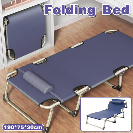 Multifunctional Recliner Folding Bed Lounge Chair for Lunch Break Relaxation.