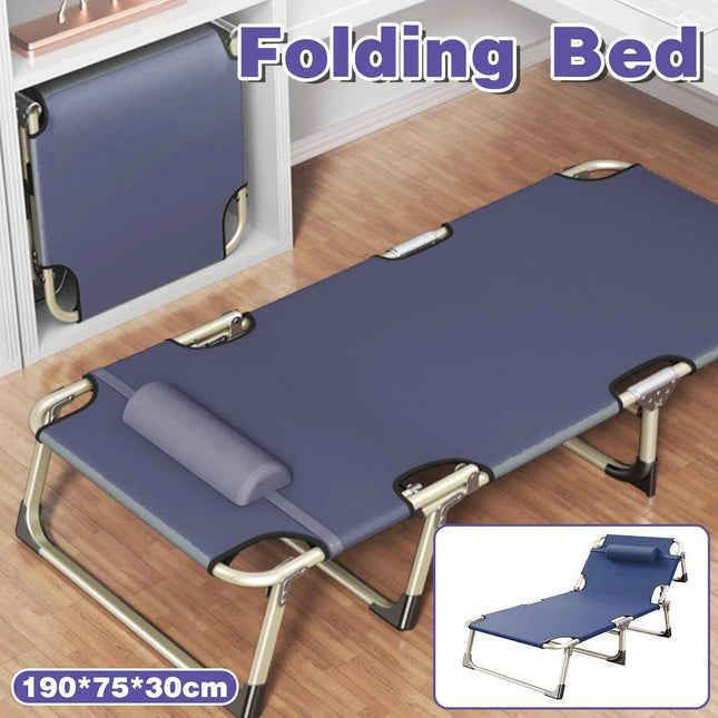 Multifunctional Recliner Folding Bed Lounge Chair for Lunch Break Relaxation.