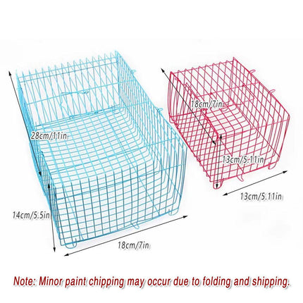 Small Bird Transport Collapsible Cage Travel Pet Carrier Portable Folding Cage - L.