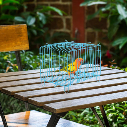 Small Bird Transport Collapsible Cage Travel Pet Carrier Portable Folding Cage - L.