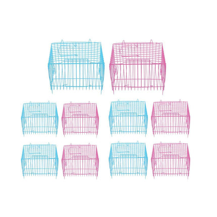 Small Bird Transport Collapsible Cage Travel Pet Carrier Portable Folding Cage - S.