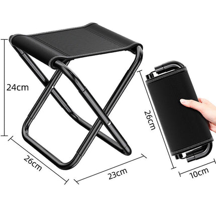 Portable Outdoor Folding Stool Travel Camping Fishing Small Foldable Chair Mat - Extra-Large.