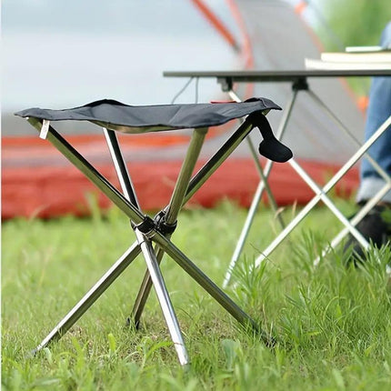 Portable Outdoor Telescopic Folding Stool Camping Chair Fishing Seat Lightweight.