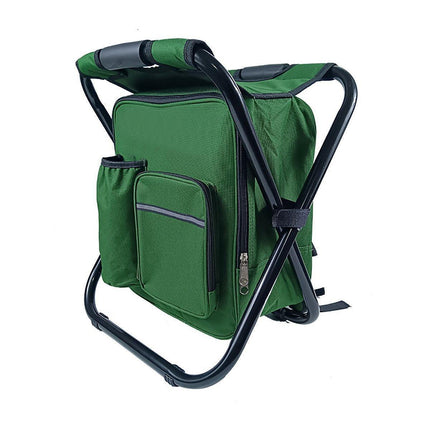 Portable Outdoor Folding Chair Oxford Small Stool for Fishing Camping Hiking - Blue.