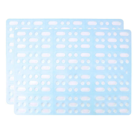 2pcs Rabbit Foot Mat Large Plastic Cage Mat for Guinea Pig Pet Cage Accessories - White.