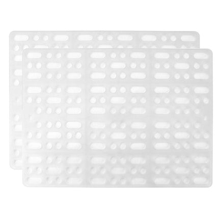 2pcs Rabbit Foot Mat Large Plastic Cage Mat for Guinea Pig Pet Cage Accessories - White.