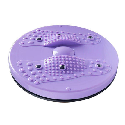 Waist Twisting Disc Abdominal Exercise Board for Home Gym and Yoga Fitness Training - Pink.