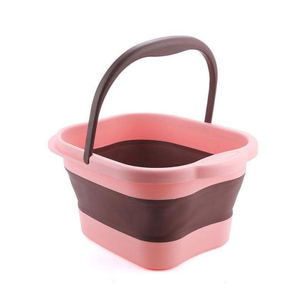 Folding Foot Spa Pedicure Bath Massage Tub Bucket Feet Basin Therapy Luxury - Green.