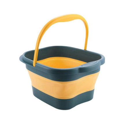Folding Foot Spa Pedicure Bath Massage Tub Bucket Feet Basin Therapy Luxury - Green.