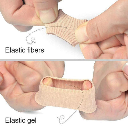5Pcs Silicone Tube Toe Gel Protector Corn Relief Foot Pain Soft Cushion Pad Cap.