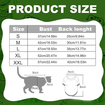 Warm Hooded Cartoon Frog Pet Clothes for Dogs and Cats Autumn Winter Vest - M.