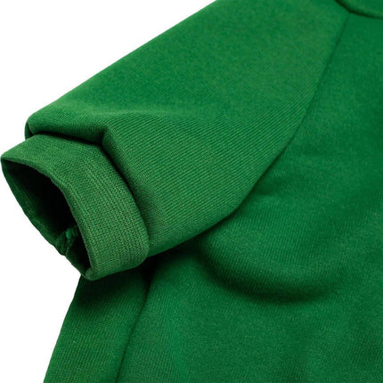 Warm Hooded Cartoon Frog Pet Clothes for Dogs and Cats Autumn Winter Vest - M.
