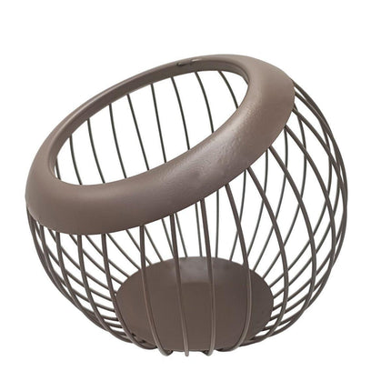 Creative Iron Melon Fruit Basket Capsule Holder Coffee Rack Dried Fruit Storage.