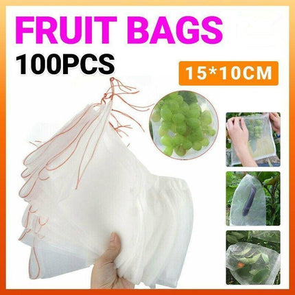 100X Fruit Fly Protection Bags - Exclusion Net to Stop Pests & Bugs.