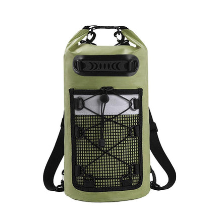 Outdoor Waterproof Dry Bag Roll Top Sack Rafting Swimming Hiking Travel Gear - Green - 30L.