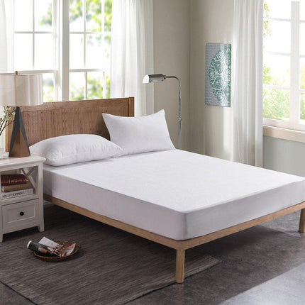 Single 96x200cm Hotel Bedding White Cotton Satin Bedspread - Cotton single jet satin-80x80s.