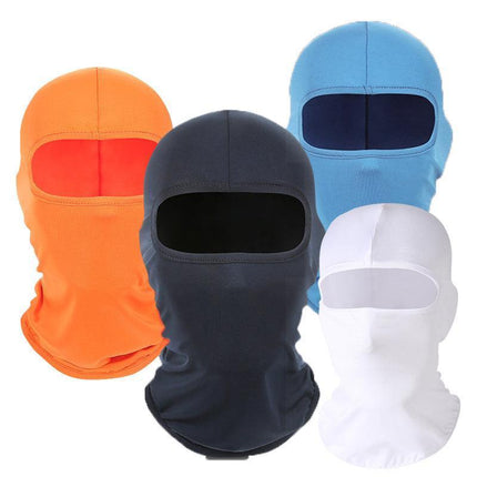 Balaclava Face Mask Uv Protection For Men Women Ski Motorcycle Running Riding - Orange.