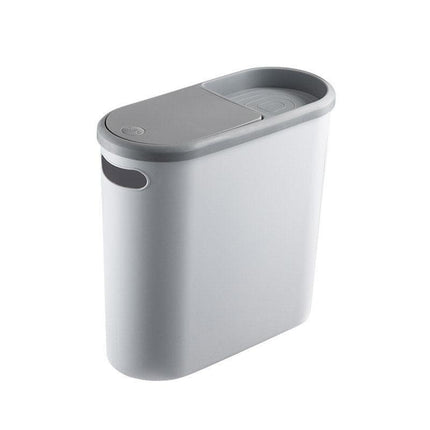 Simple Garbage Can with Lid Household Clamped Plastic Bucket Flip Lid Kitchen.