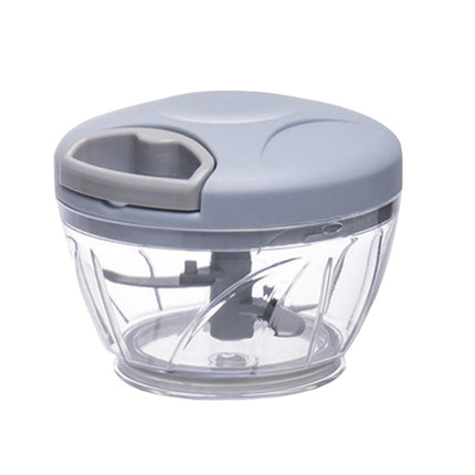 500ml Manual Meat Mincer Garlic Chopper Rotate Garlic Press Crusher Vegetable - Blue.