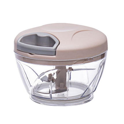 500ml Manual Meat Mincer Garlic Chopper Rotate Garlic Press Crusher Vegetable - Green.